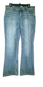 EUC OLD NAVY FLIRT SZ 10 BLUE JEANS BOOT CUT
